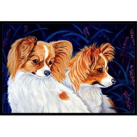Carolines Treasures Carolines Treasures 7241MAT 18 x 27 in. Papillon Indoor Outdoor Mat 7241MAT